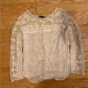 Zara Sheer Lace Top